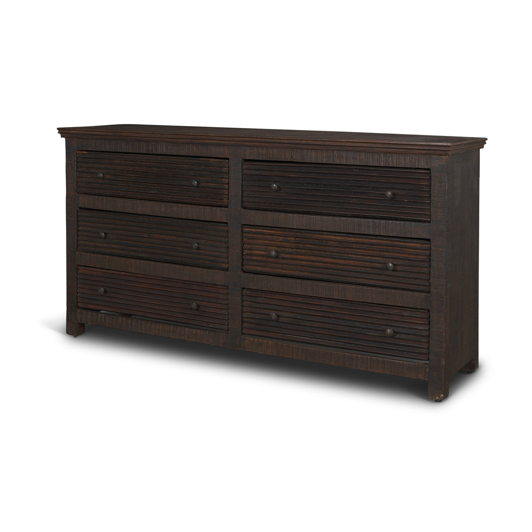 Rhett Reclaimed Wood 6 Drawer Cabinet