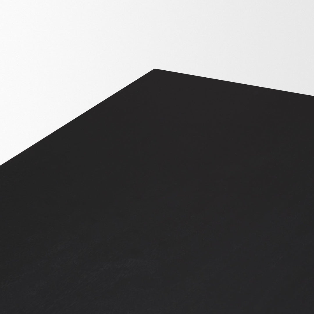 Grier 84" Black Wood w/ Black Cane Dining Table