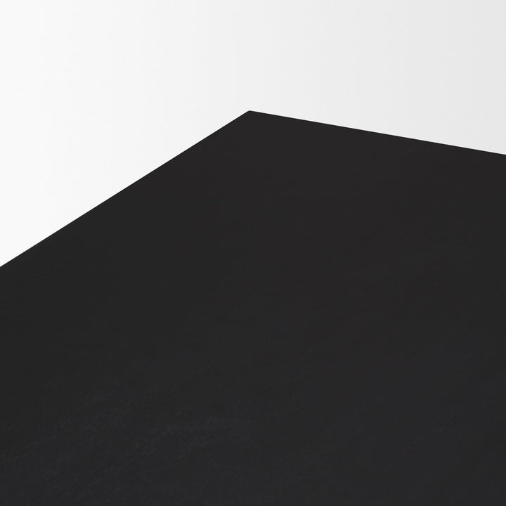 Grier 84" Black Wood w/ Black Cane Dining Table