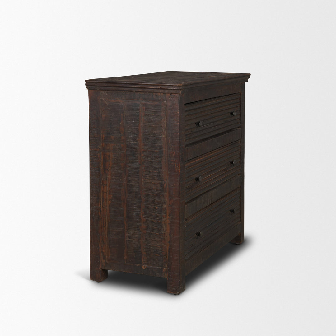 Rhett Reclaimed Wood 3 Drawer Cabinet