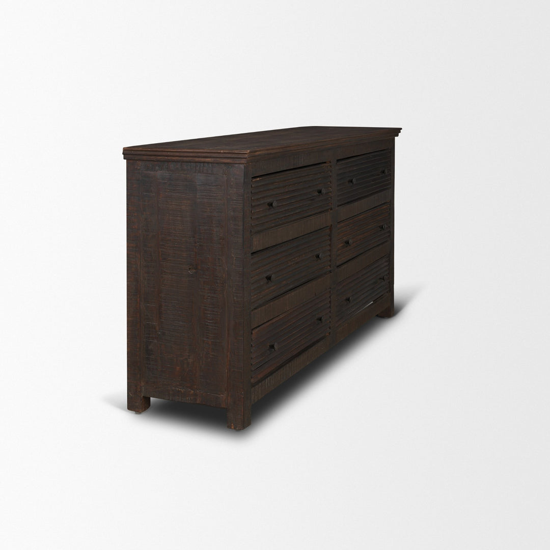 Rhett Reclaimed Wood 6 Drawer Cabinet
