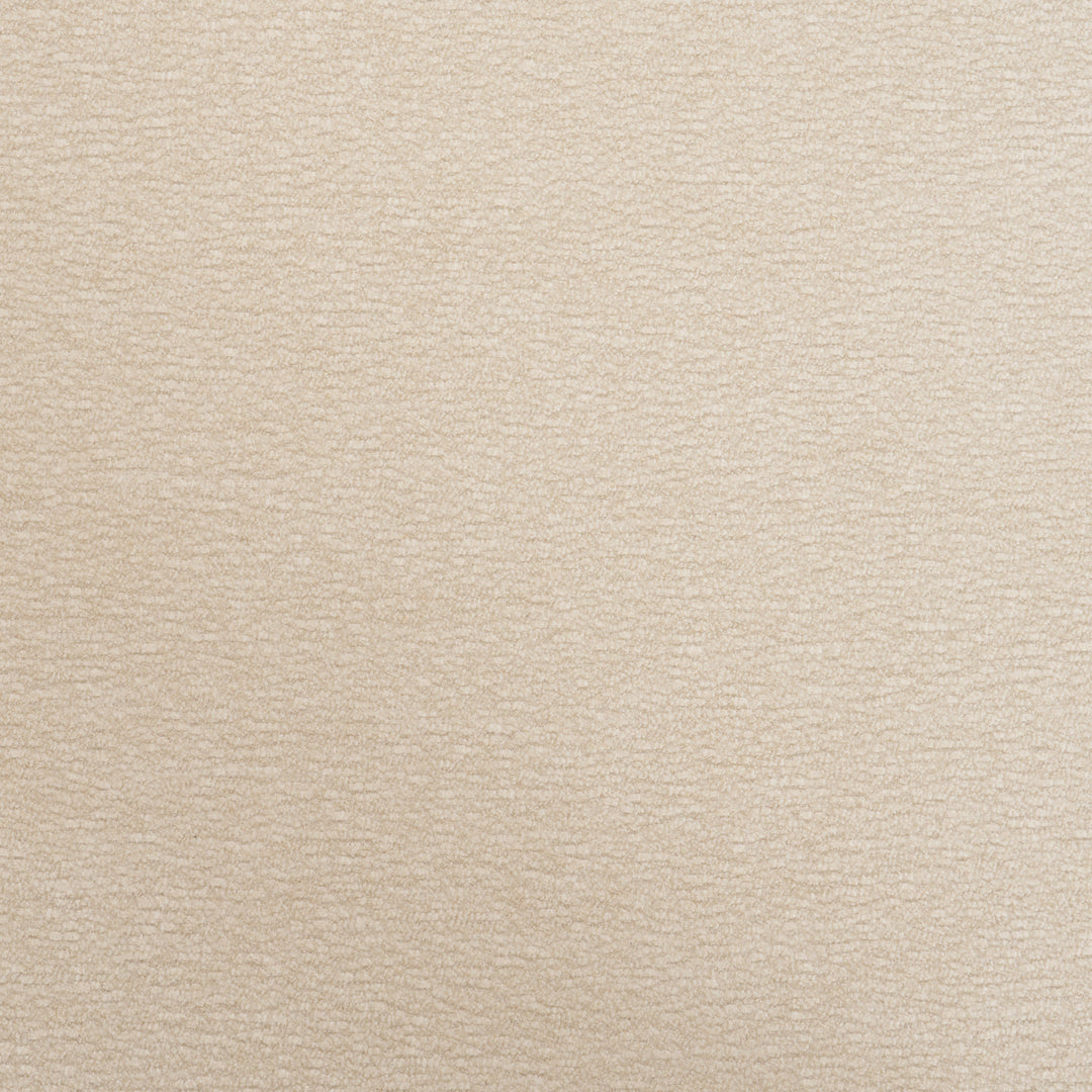 Motley Curved Open Back Cream Fabric and Tan Leather Dining Chair