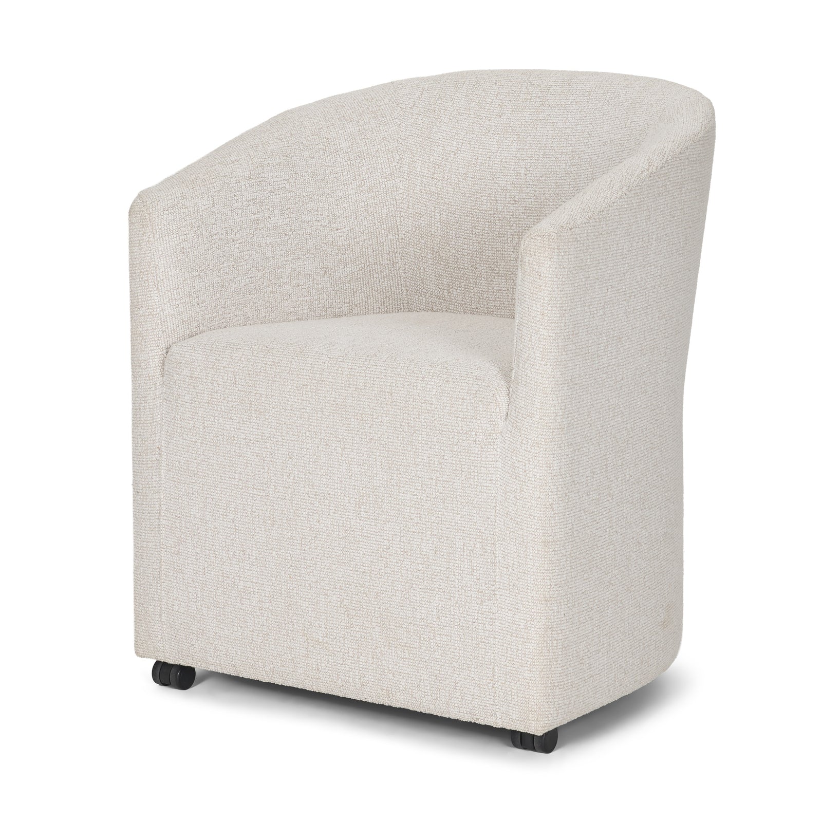 Sondra Cream Performance Fabric Upholstered Club Dining Chair