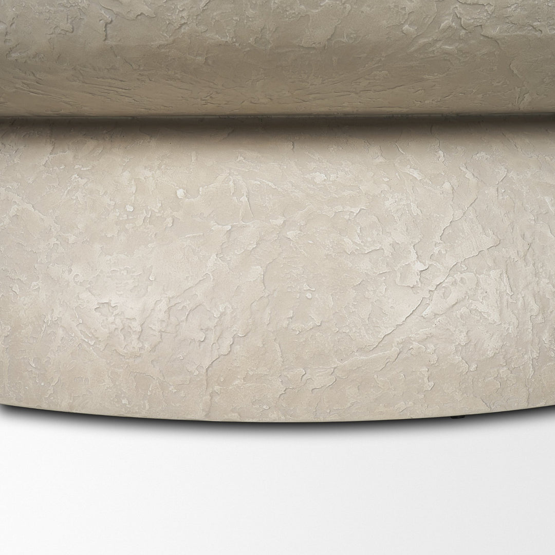 Mesa 48" Round Stone Finish Coffee Table