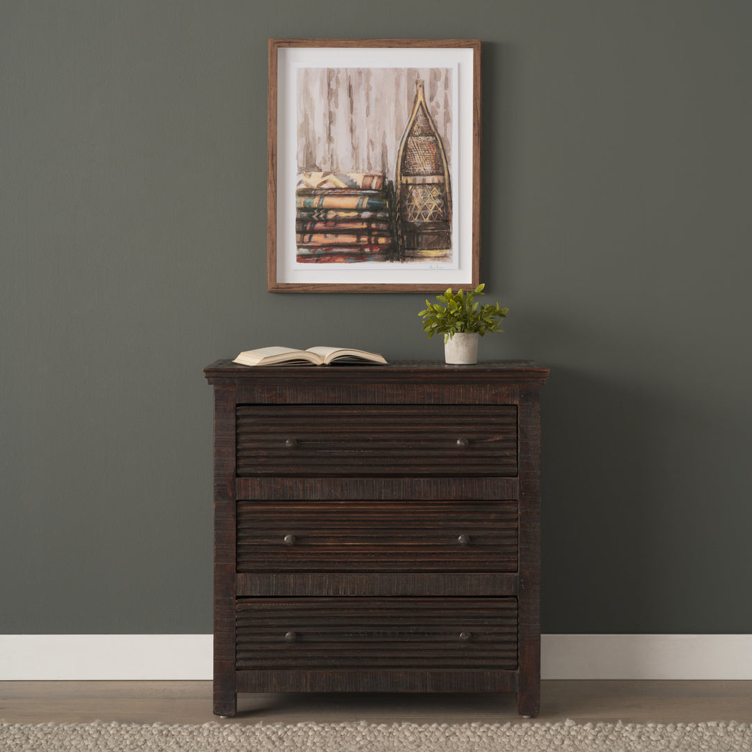 Rhett Reclaimed Wood 3 Drawer Cabinet
