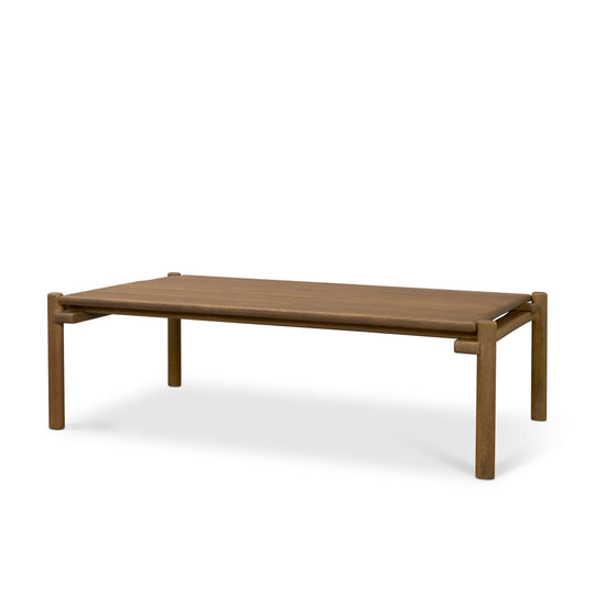 Riven Oak Wood Rectangular Coffee Table