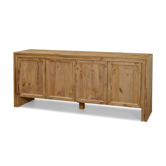 Notts Brown Wood 4-Door Closed Sideboard