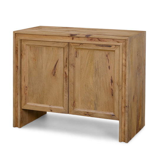 Notts Brown Wood 2-Door Accent Cabinet