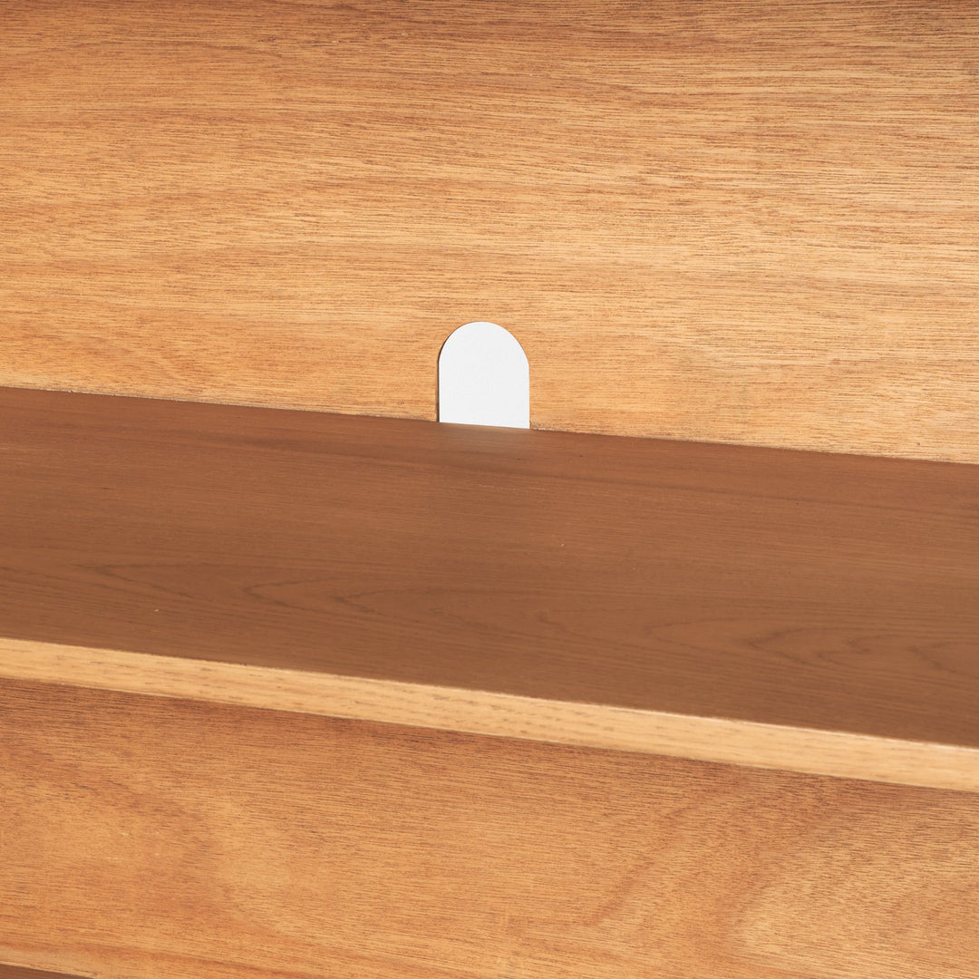 Rowan Light Brown Oak Wood Closed 4 Door Sideboard
