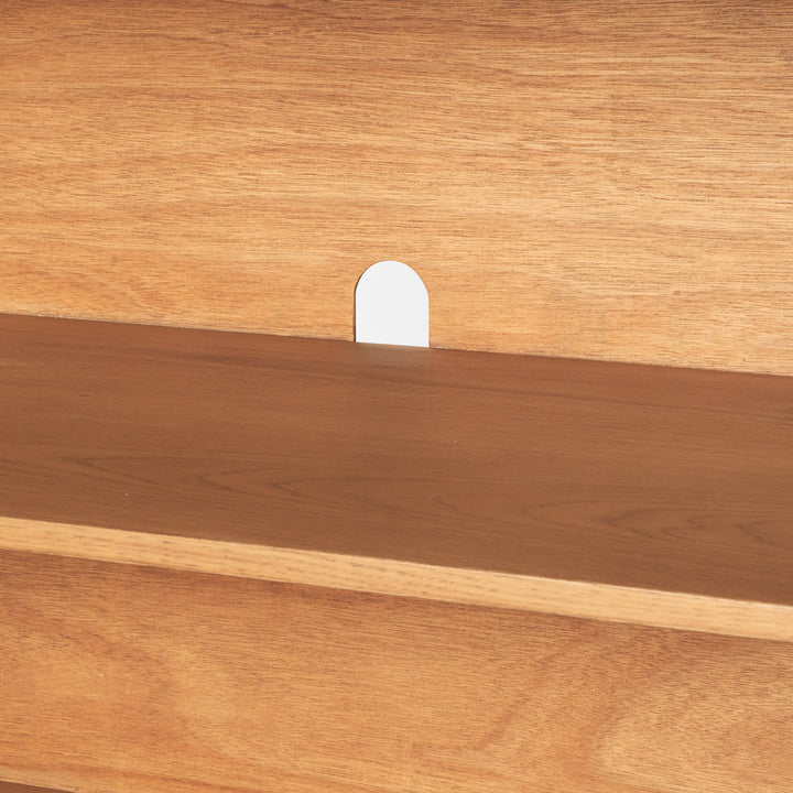 Rowan Light Brown Oak Wood Closed 4 Door Sideboard