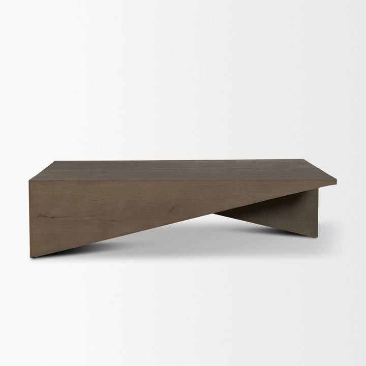 West Mid-Brown Oak Wood Rectangular Coffee Table