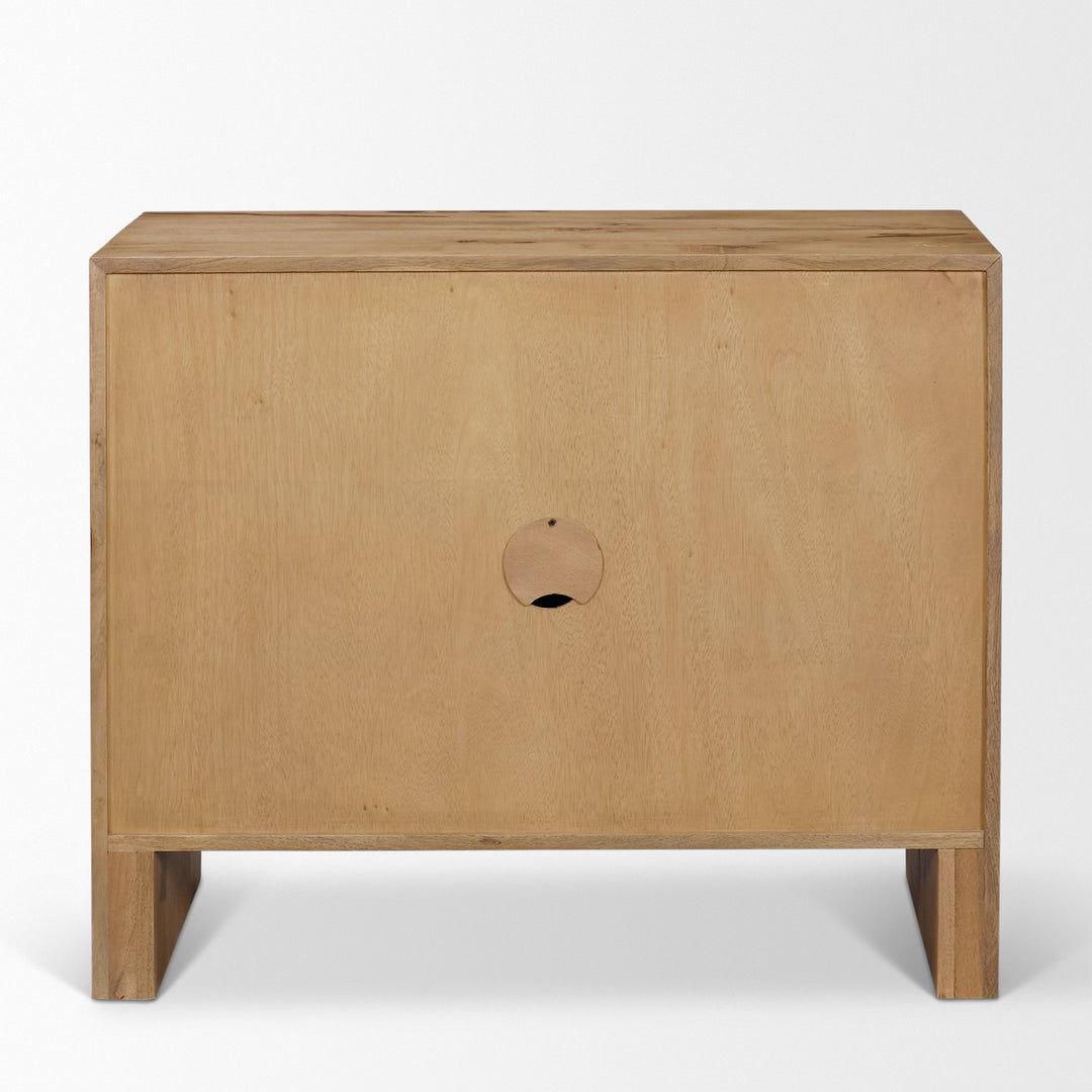 Notts Brown Wood 2-Door Accent Cabinet