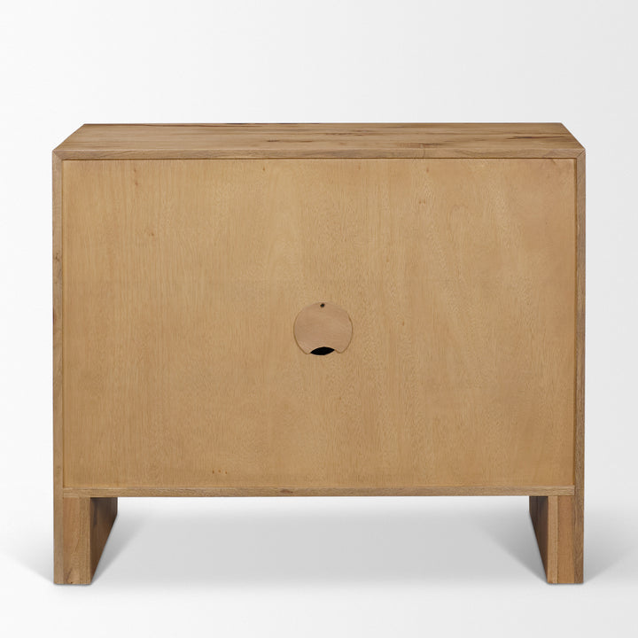 Notts Brown Wood 2-Door Accent Cabinet