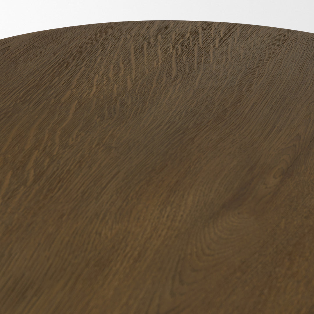 Lyonne Oblong Medium Brown Oak Wood Coffee Table