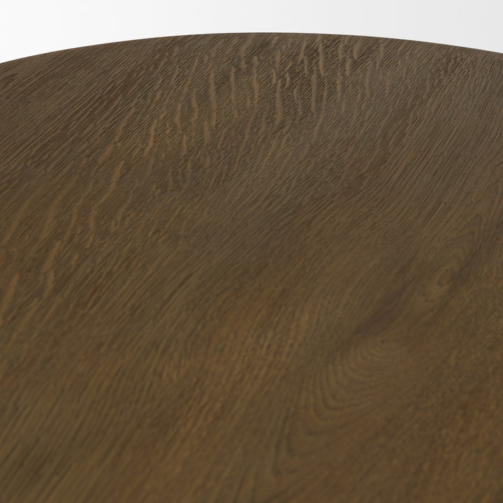 Lyonne Oblong Medium Brown Oak Wood Coffee Table