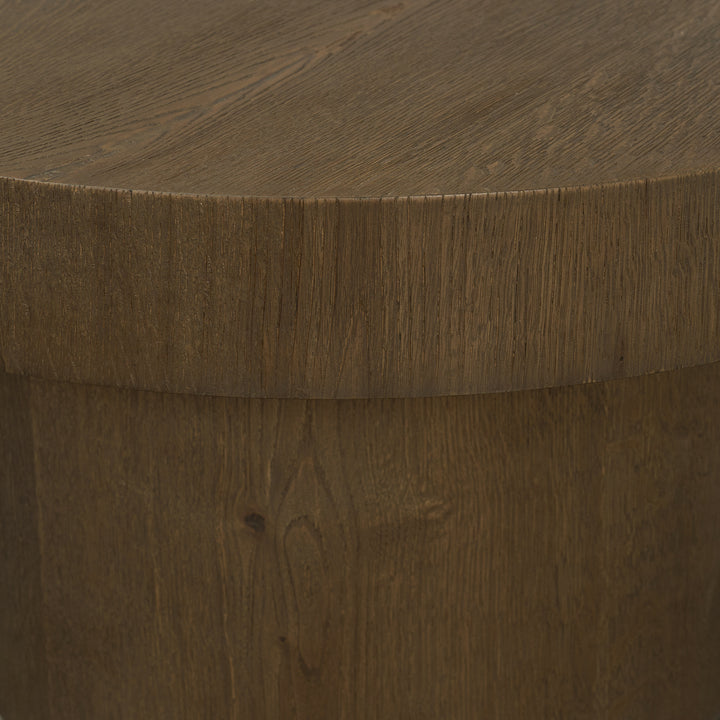 Lyonne Oblong Medium Brown Oak Wood Coffee Table