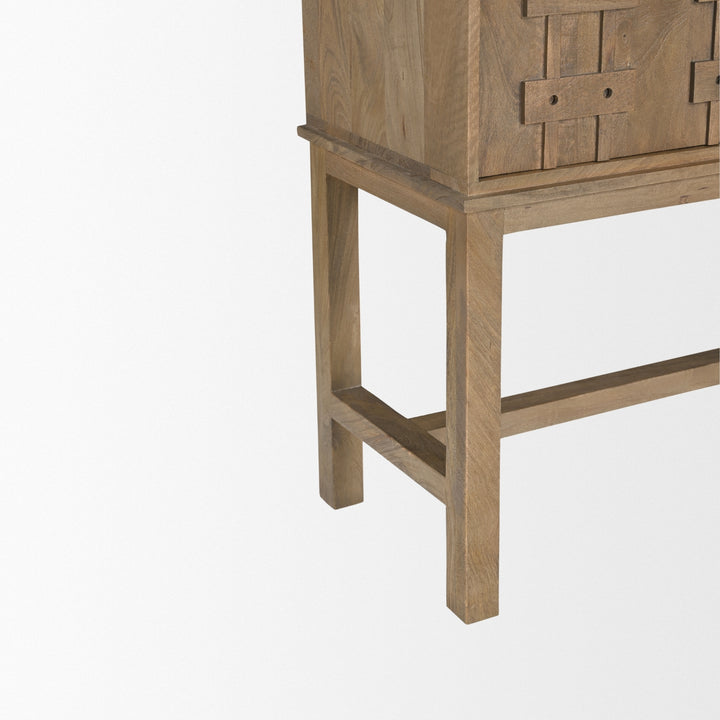 Truss Cool Brown Wood 6 Door Tall Cabinet