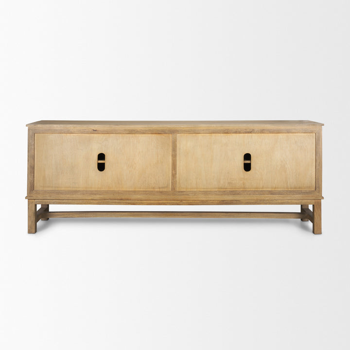 Truss Cool Brown Wood 4 Door Closed Sideboard