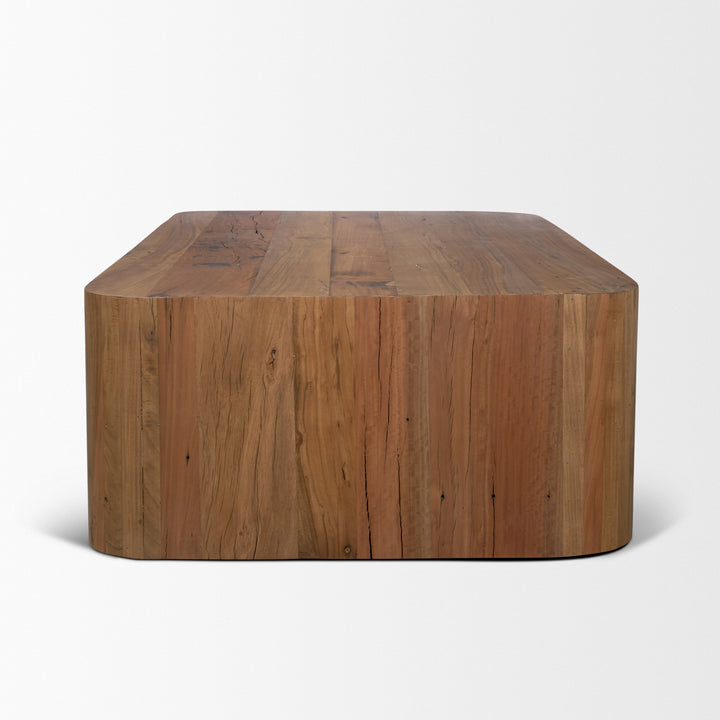 Dunmore Solid Wood Rectangular Open Shelf Coffee Table