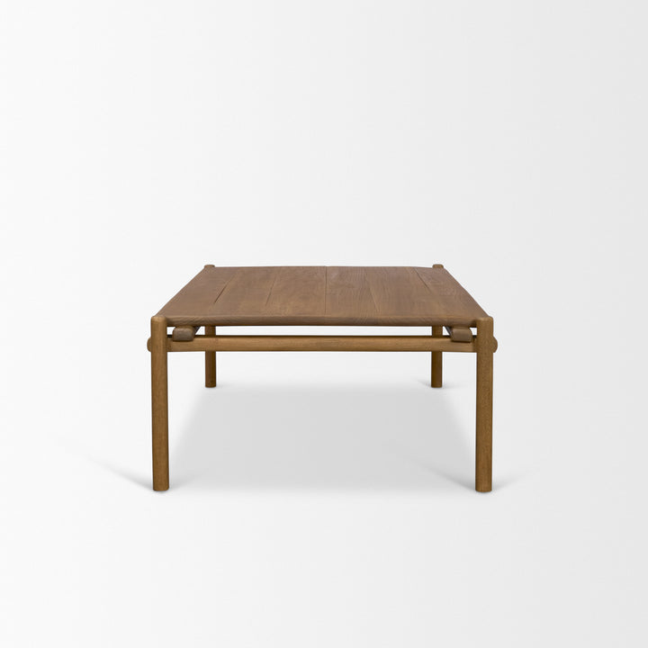 Riven Oak Wood Rectangular Coffee Table