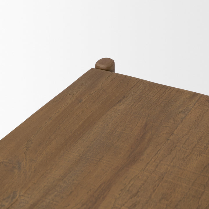 Riven Oak Wood Rectangular Coffee Table