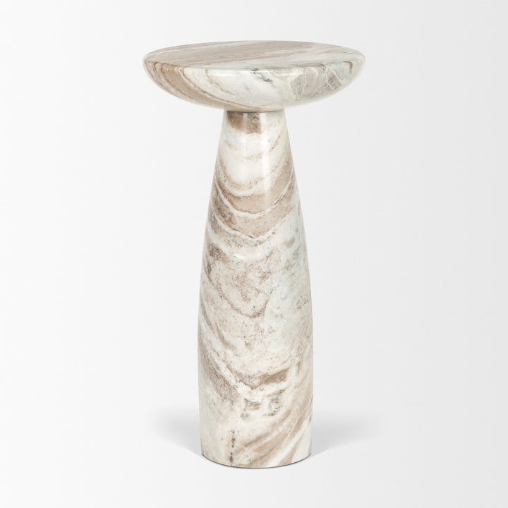 Bellancia Rosa Pink Marble Pedestal Side Table