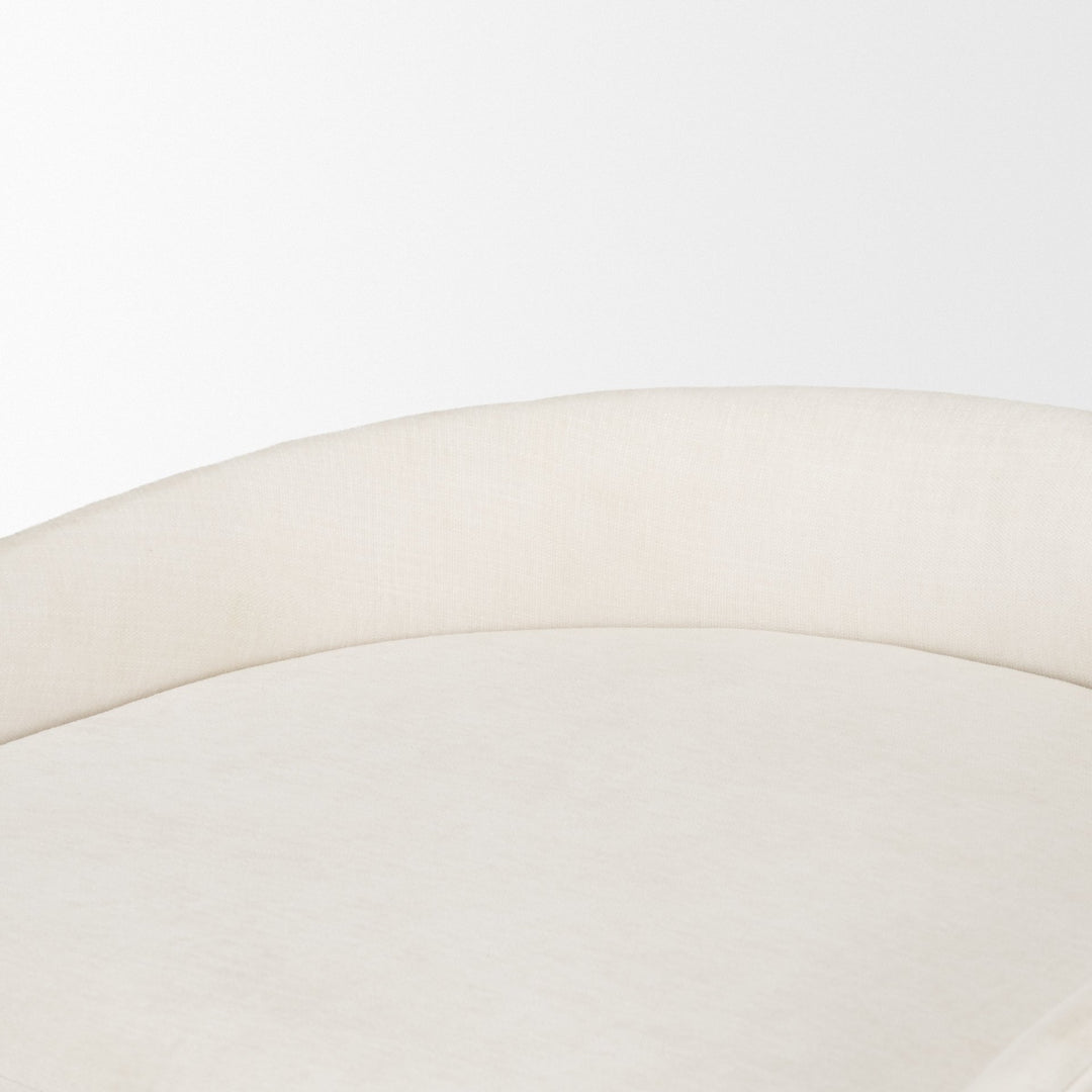 Hollyfield II Cream Fabric Seat W/ Gold Metal Base Counter Stool