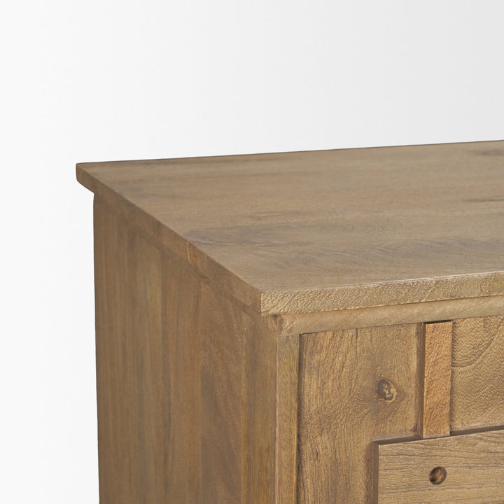 Truss Cool Brown Wood 4 Door Closed Sideboard