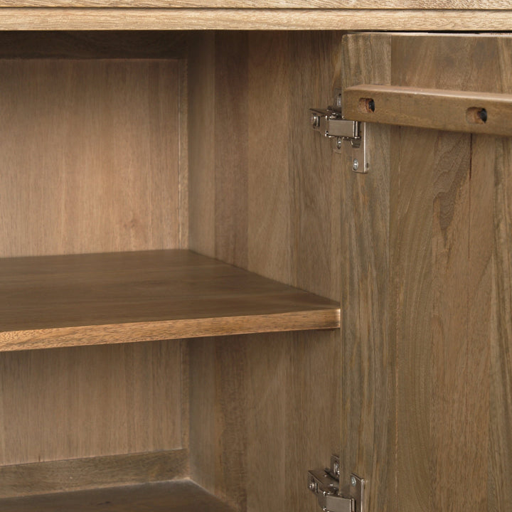 Truss Cool Brown Wood 4 Door Closed Sideboard