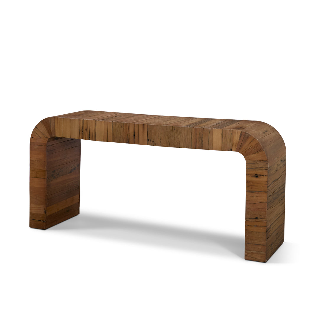 Denton Medium Brown Relcaimed Wood Console Table