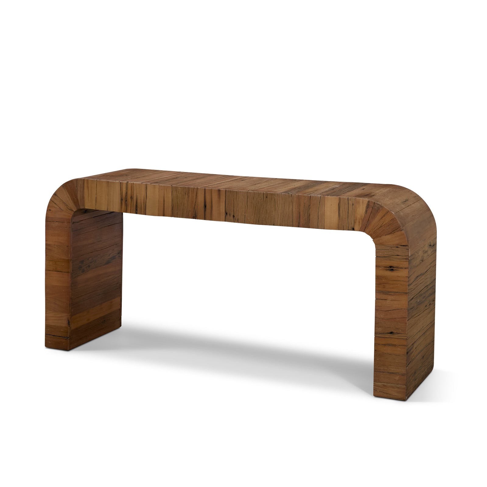 Denton Medium Brown Relcaimed Wood Console Table