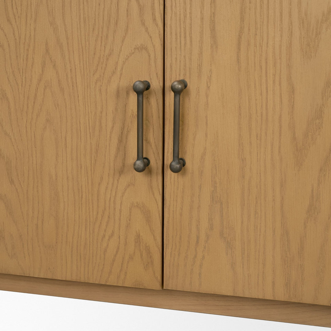 Hollis Warm Brown Wood 4-Door Closed Sideboard