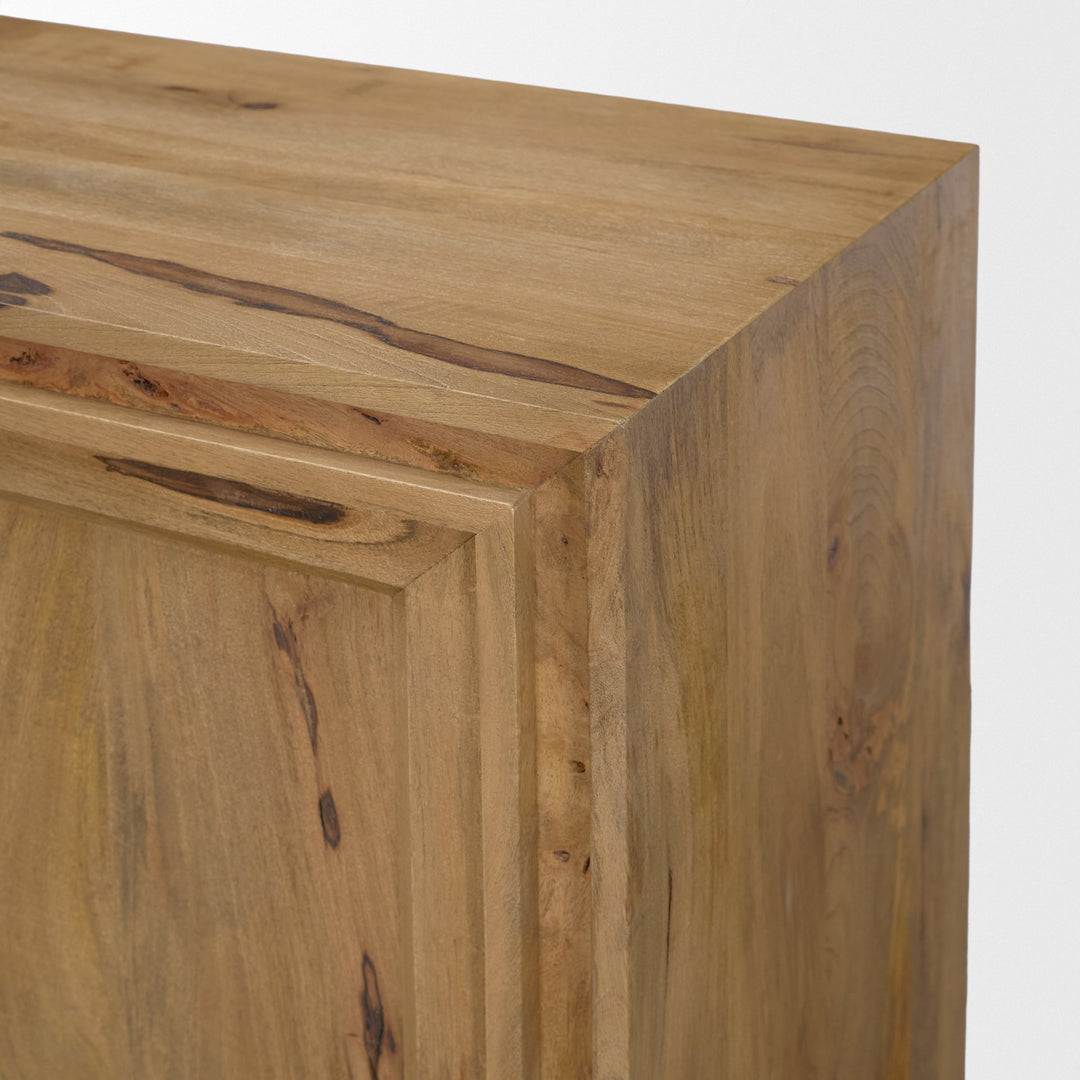 Notts Brown Wood 2-Door Accent Cabinet
