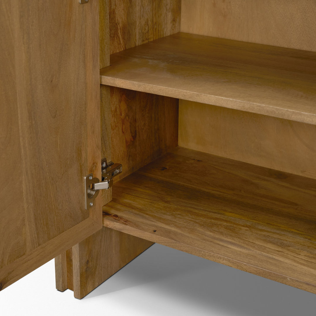 Notts Brown Wood 2-Door Accent Cabinet