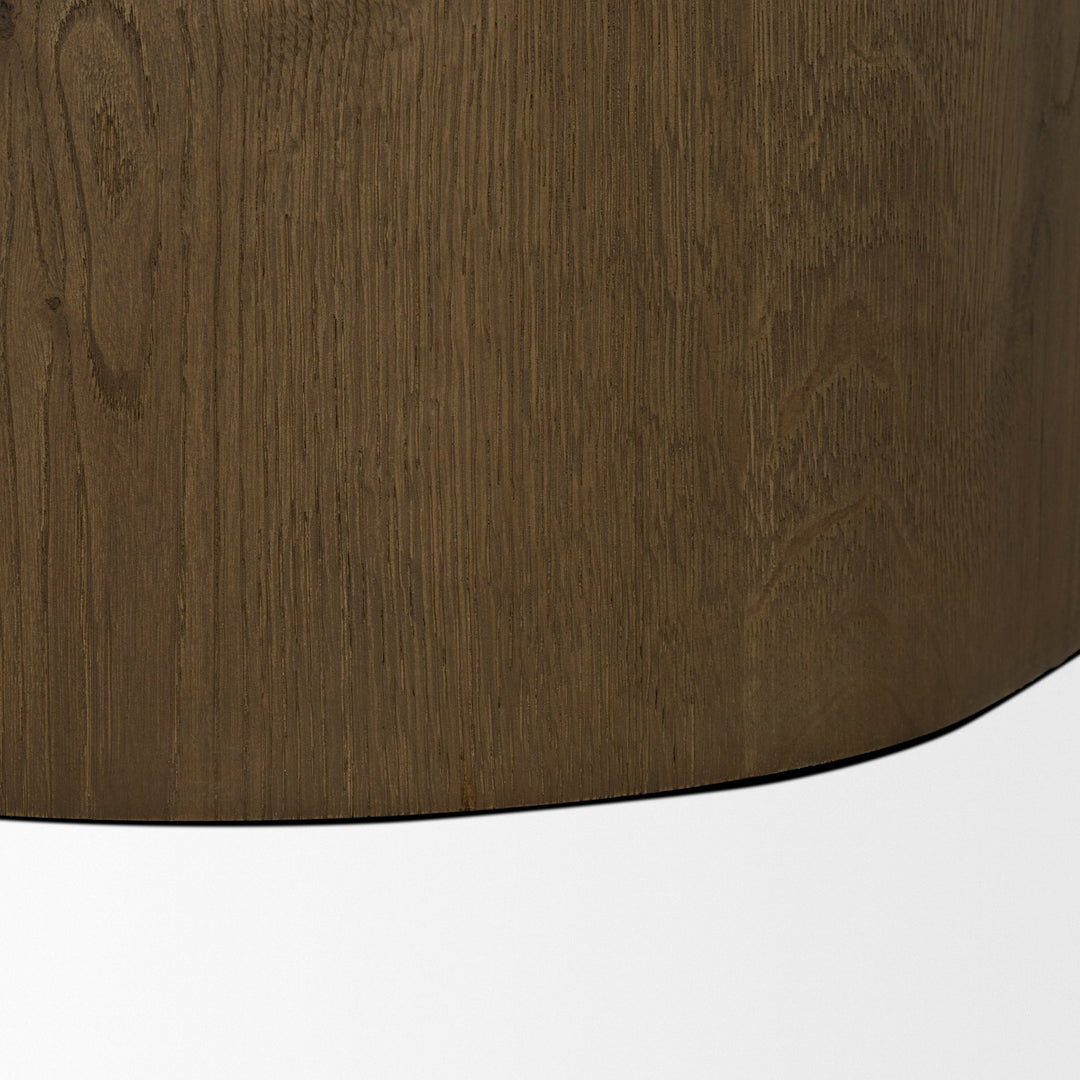 Lyonne Oblong Medium Brown Oak Wood Coffee Table
