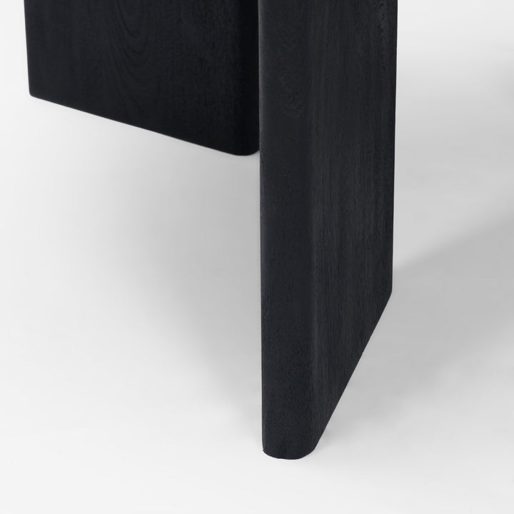Rumer Black Wood w/ Black Marble Coffee Table