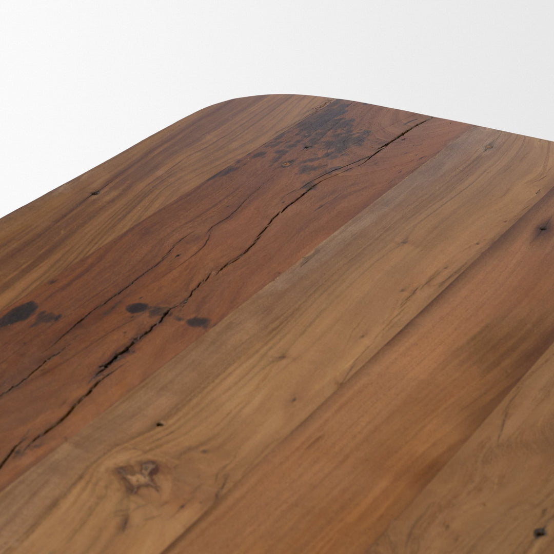 Dunmore Solid Wood Rectangular Open Shelf Coffee Table