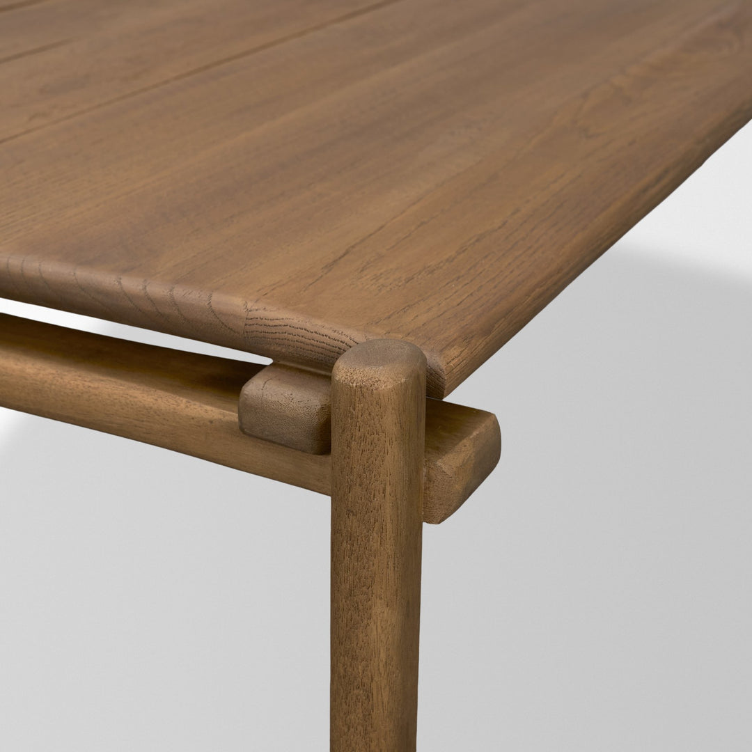 Riven Oak Wood Rectangular Coffee Table
