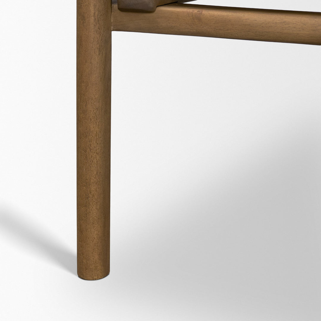 Riven Oak Wood Rectangular Coffee Table