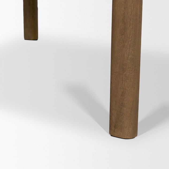 Riven Oak Wood Square Side Table