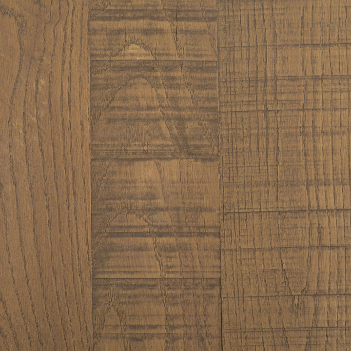 Riven Oak Wood Square Side Table