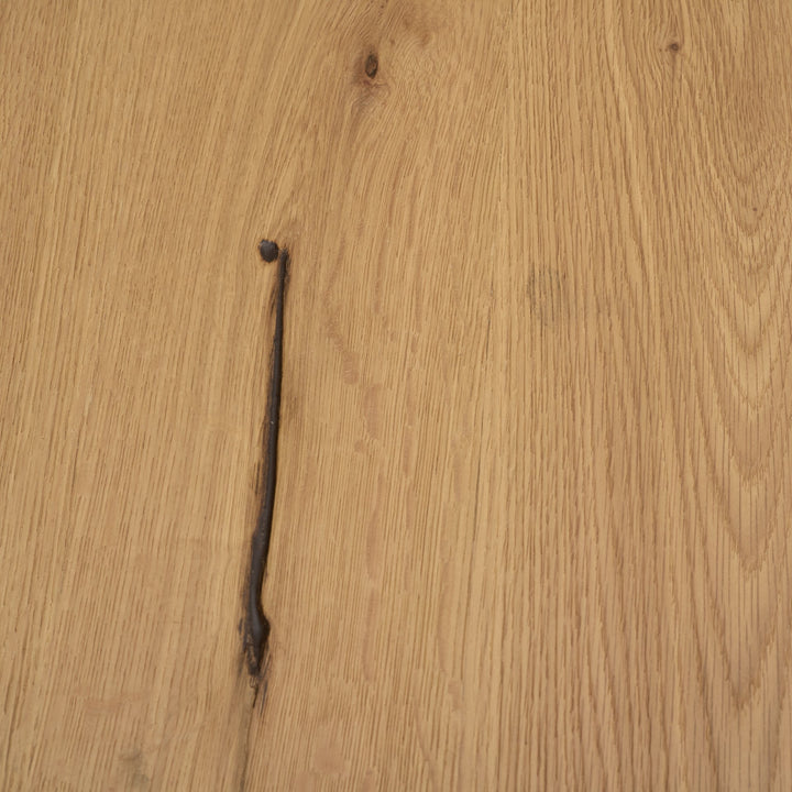 Travona Oak Wood w/ Travertine 6 Drawer Dresser