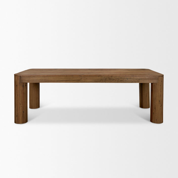 Hewitt 94" Rectangular Smooth Reclaimed Wood Dining Table