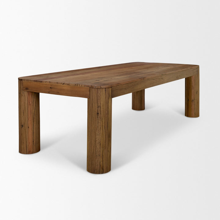 Hewitt 94" Rectangular Smooth Reclaimed Wood Dining Table