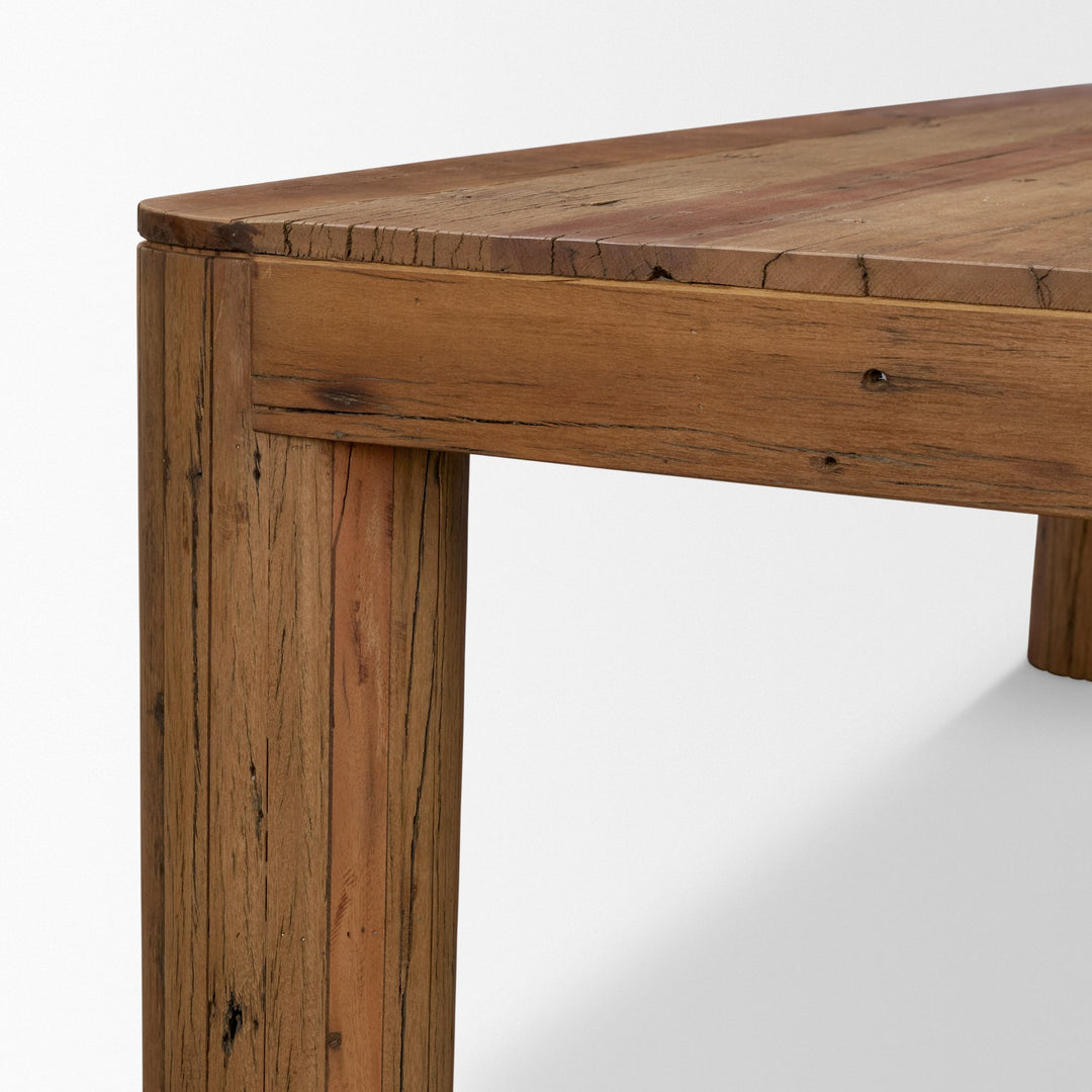 Hewitt 94" Rectangular Smooth Reclaimed Wood Dining Table