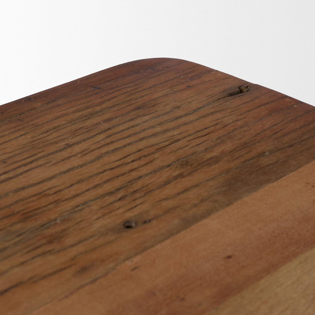 Hewitt Square Smooth Reclaimed Wood Side Table