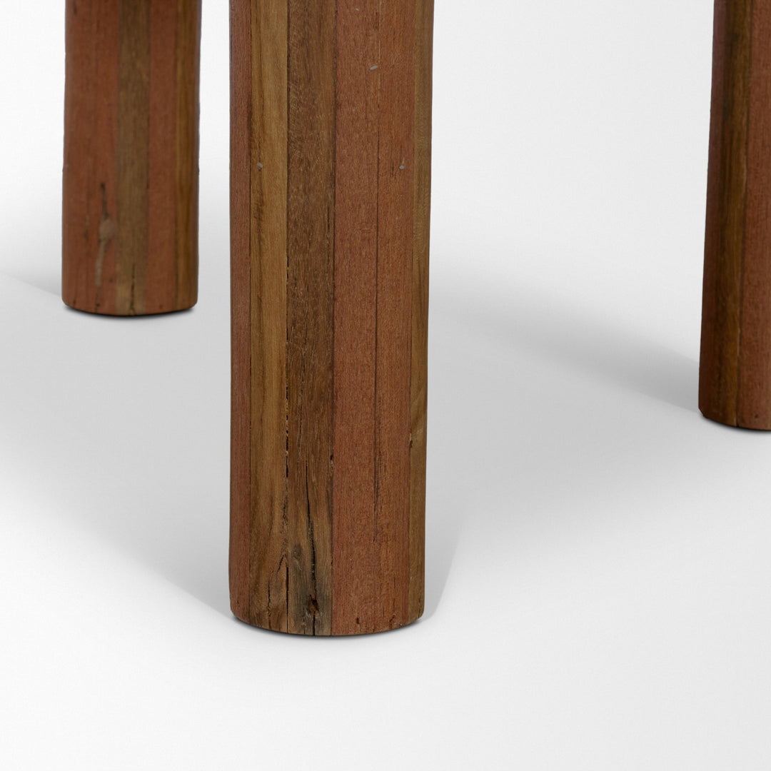 Hewitt Square Smooth Reclaimed Wood Side Table