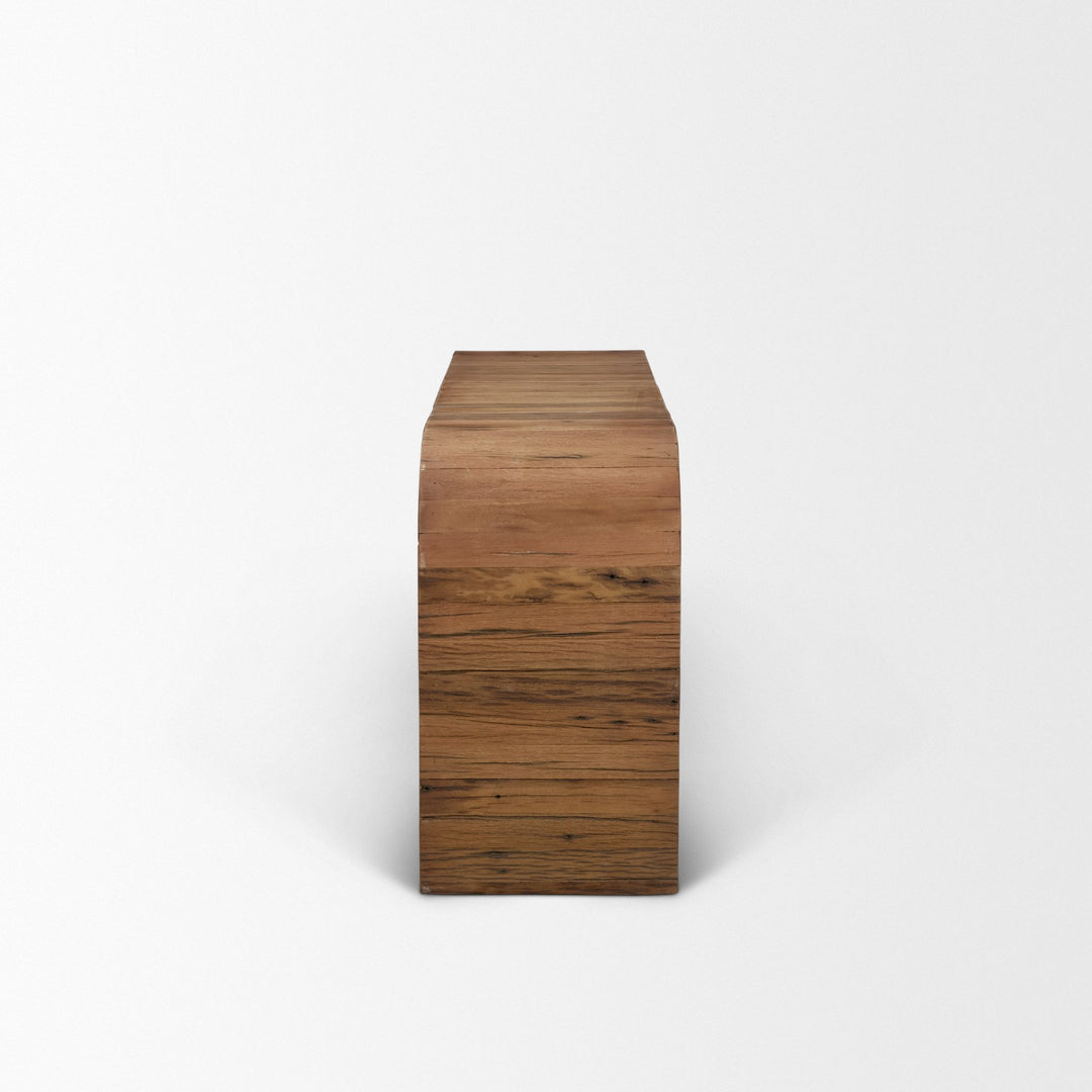 Denton Medium Brown Relcaimed Wood Console Table