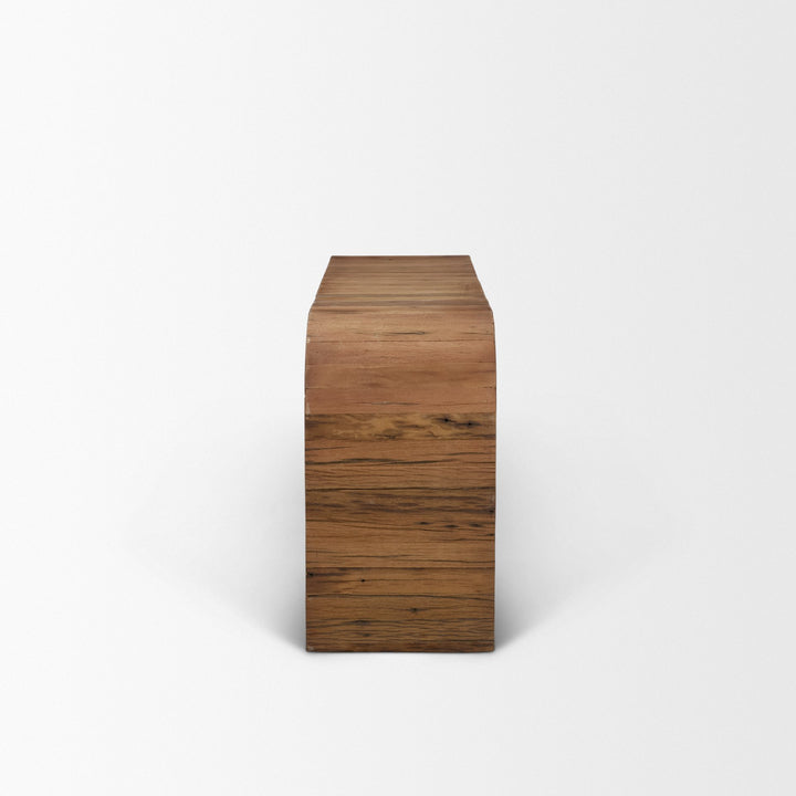Denton Medium Brown Relcaimed Wood Console Table