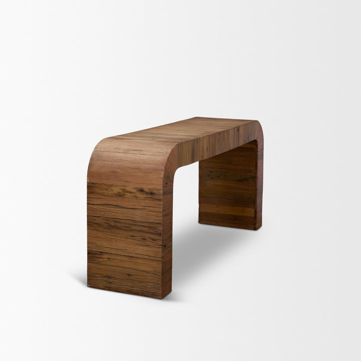 Denton Medium Brown Relcaimed Wood Console Table